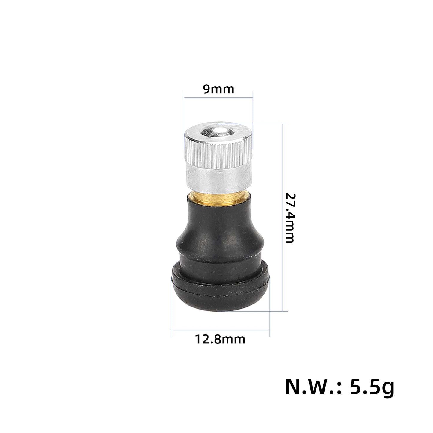 Valve droite tubelss