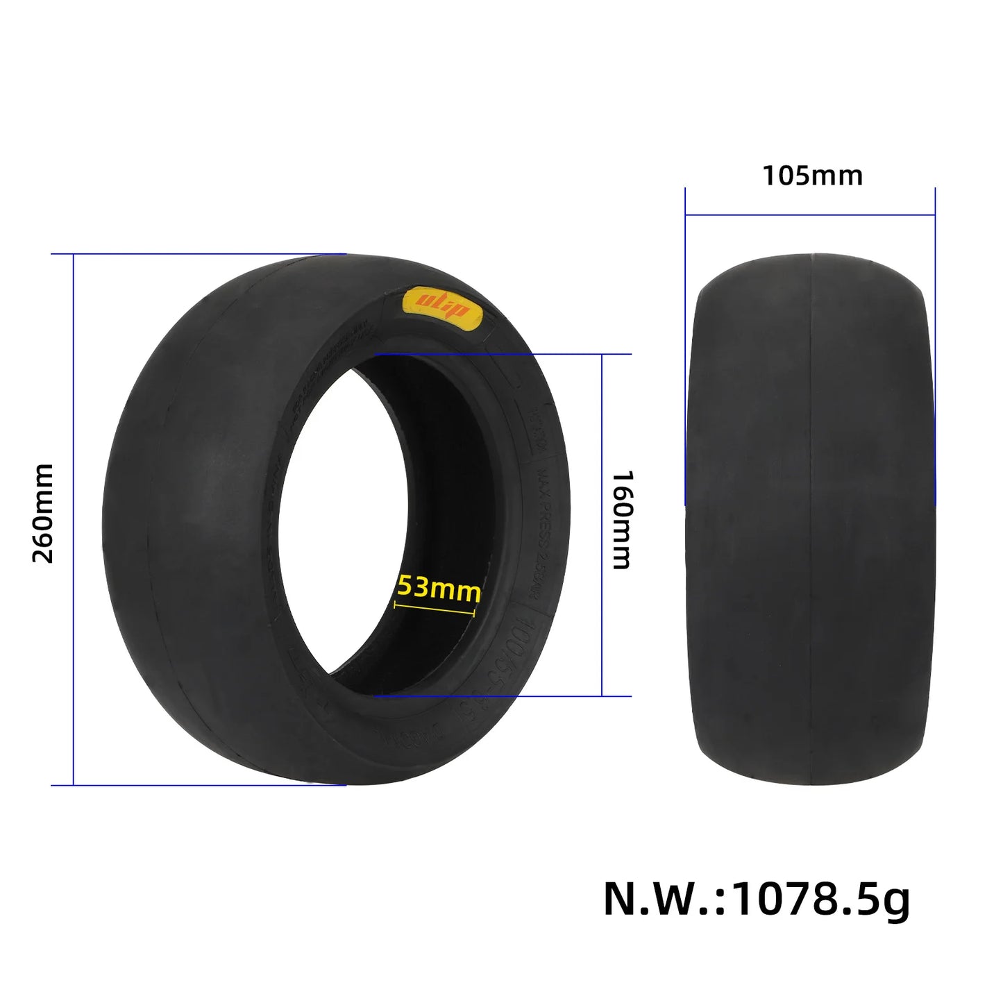 Pneu 11 pouce tubelss