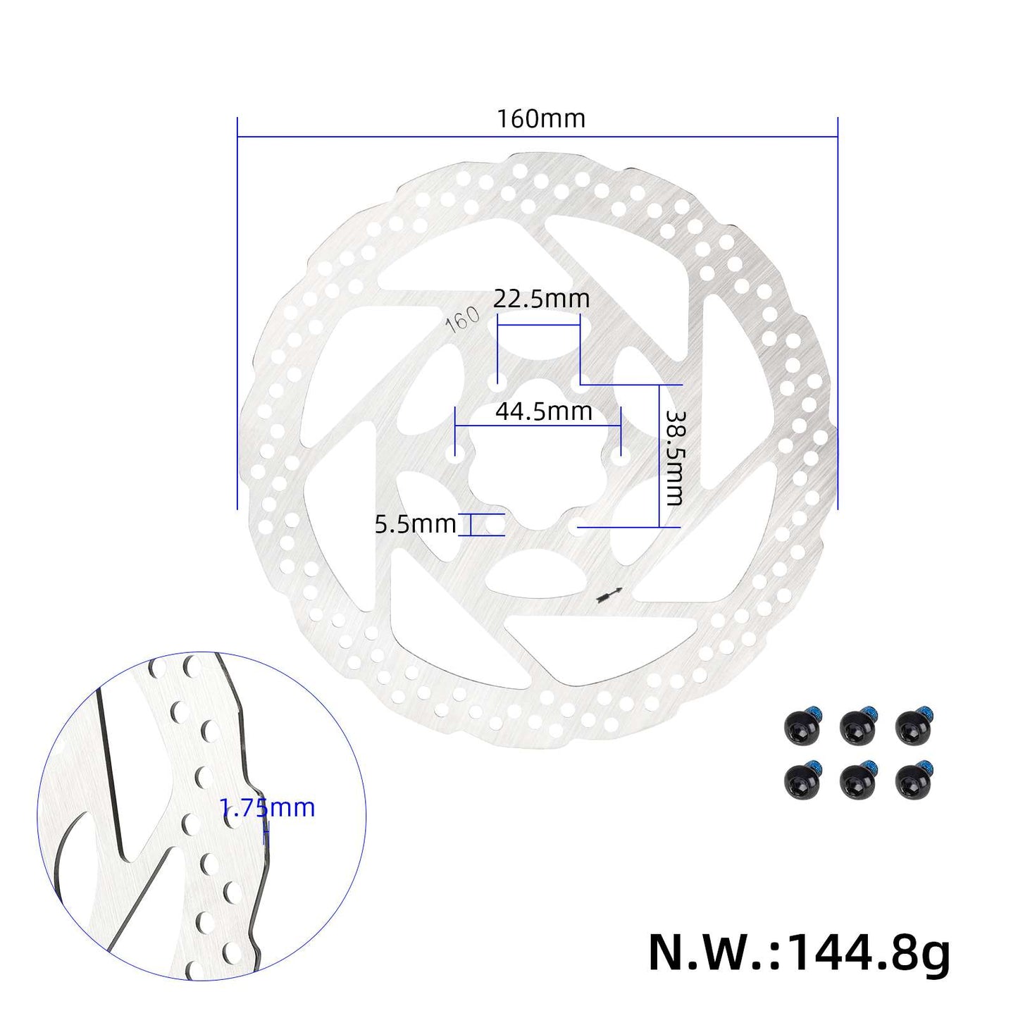 Disque de frein 160mm