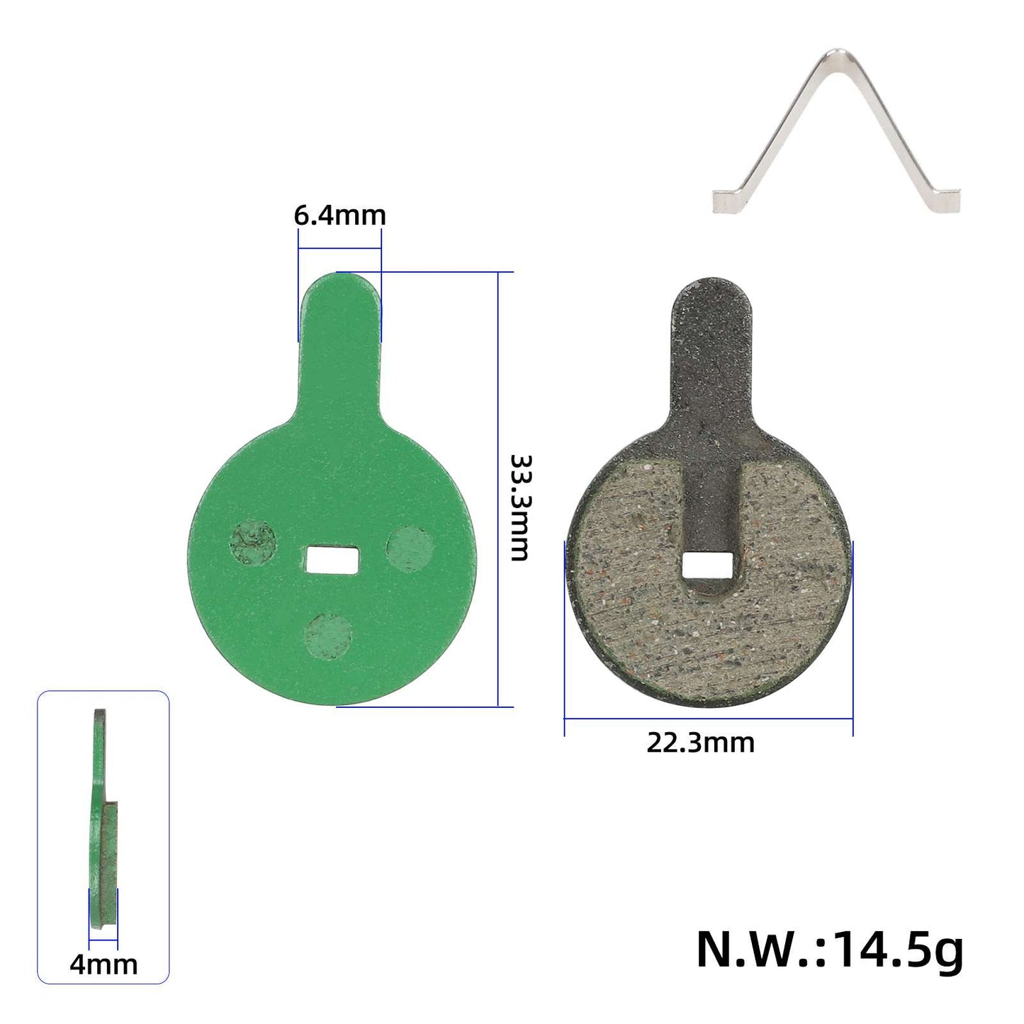 Plaquettes de frein kukirin G2 pro, G2 Max et G4 Max