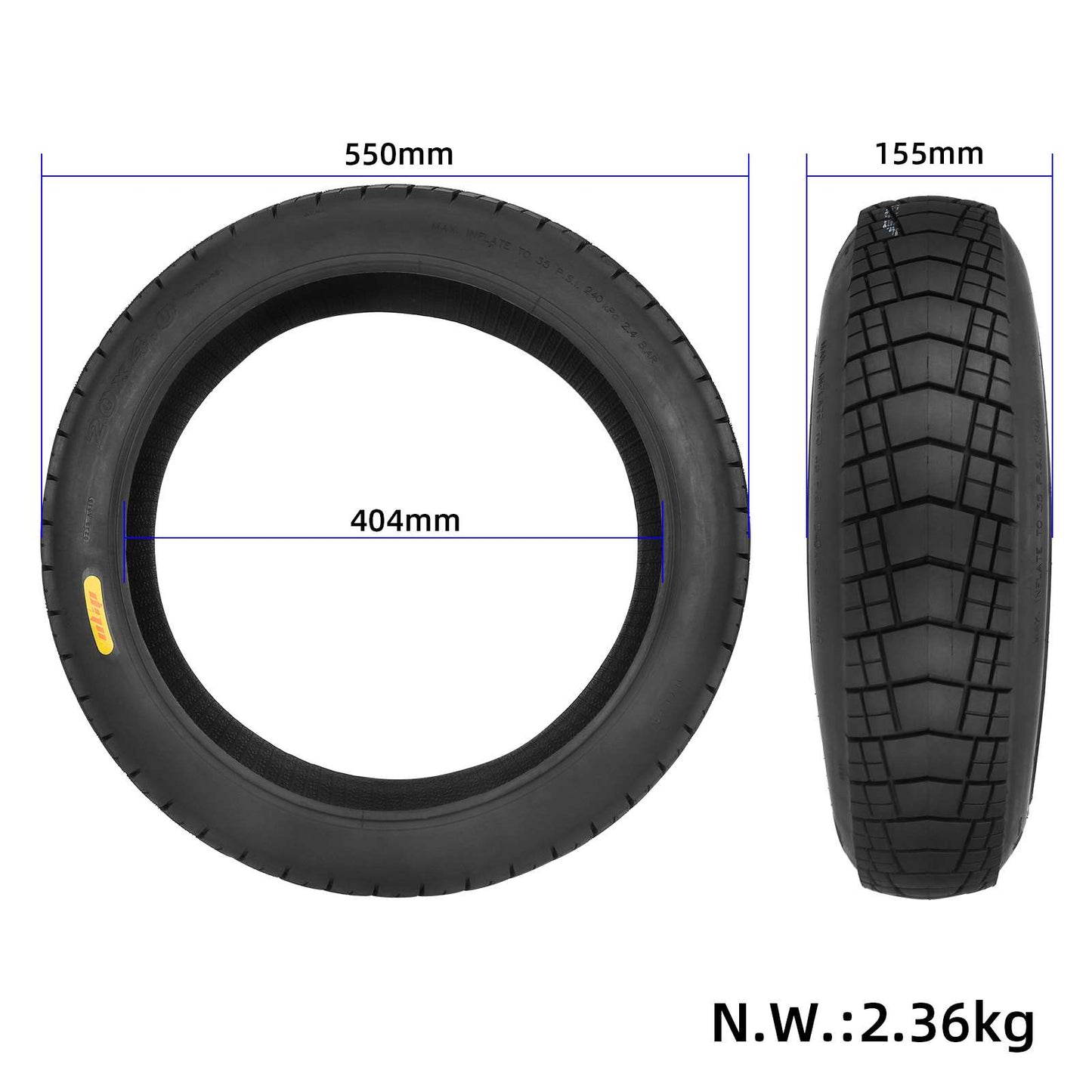 Pneu Fat Bike 20x4.0